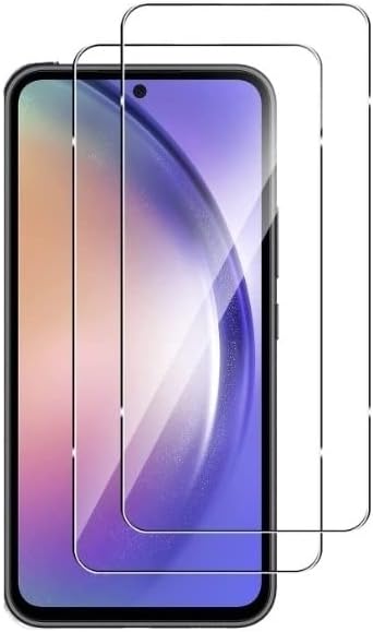 2 Pack Samsung Galaxy A34 5G Clear Tempered Glass Screen Protector