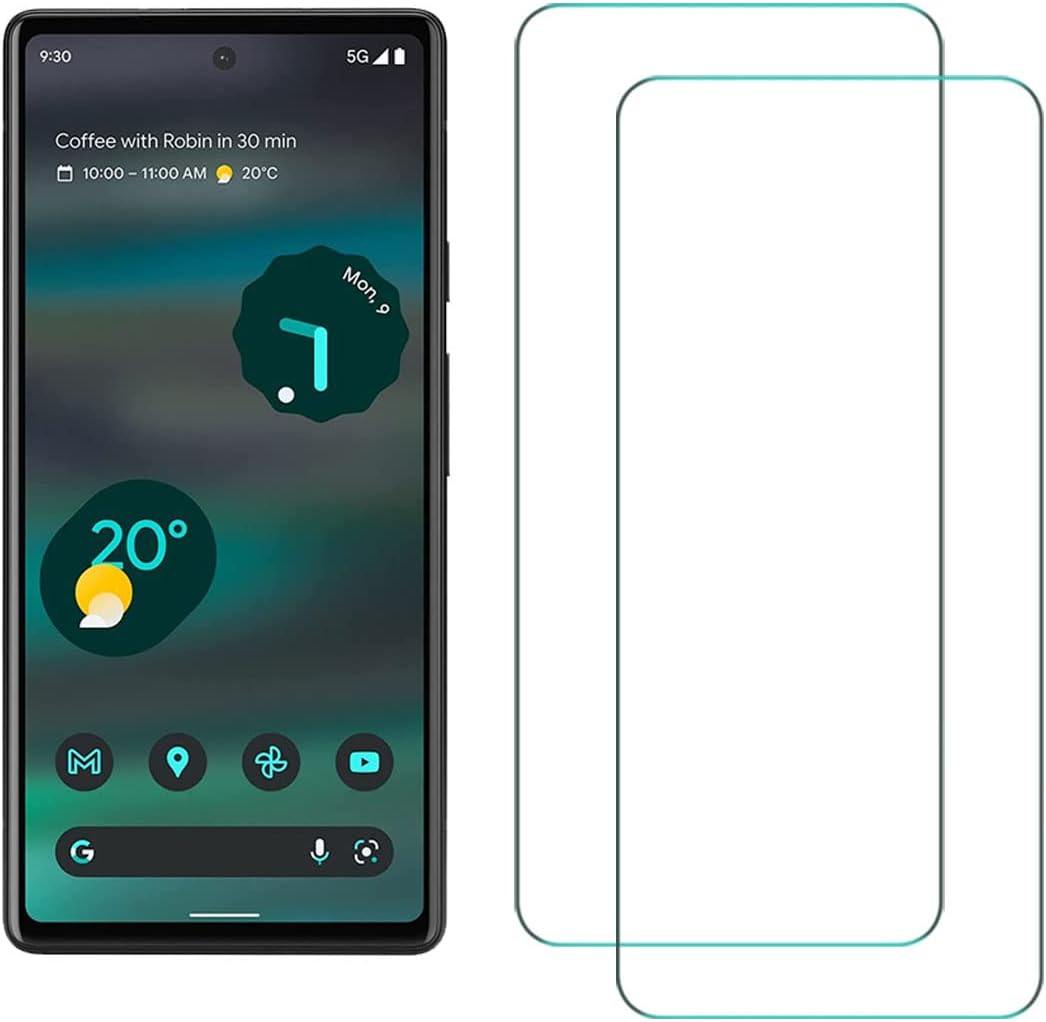 2 Pack Google Pixel 7a Clear Tempered Glass Screen Protector