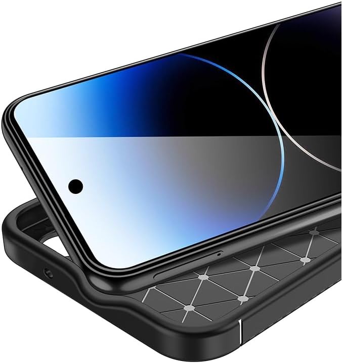 Google Pixel 10 Case Carbon Fiber Shockproof Cover - Black