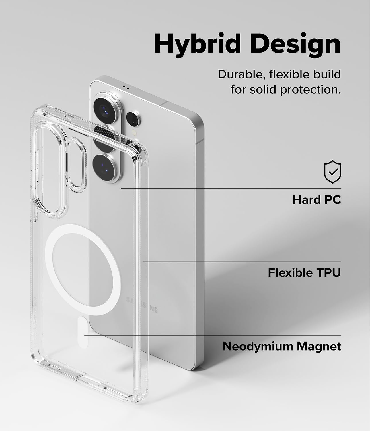 Samsung Galaxy S26 Ultra Magsafe Case Clear Gel Slim Transparent Hard Back Silicone Cover