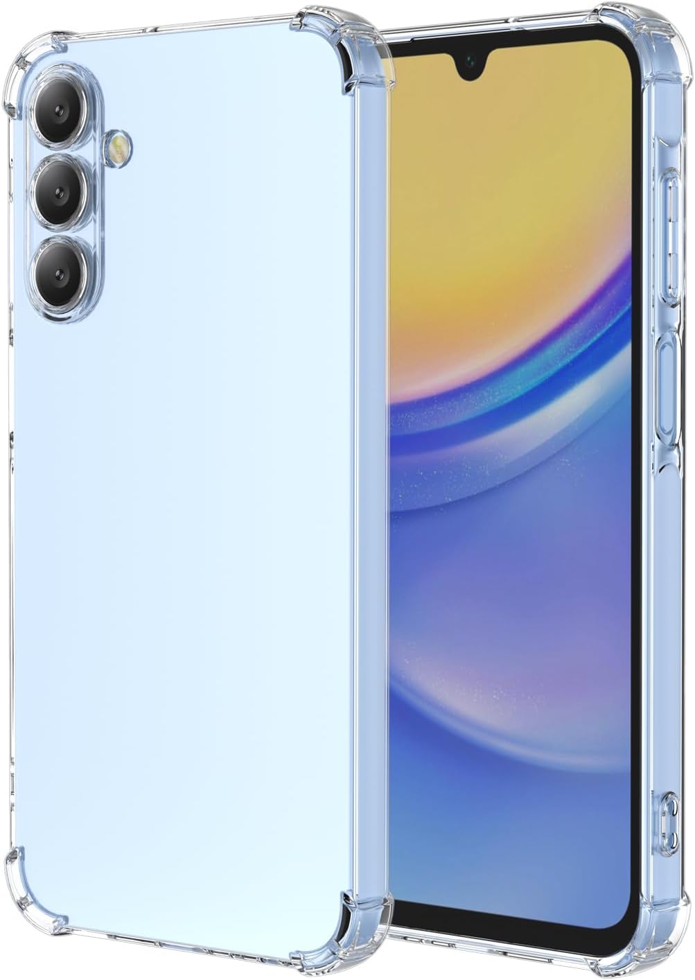 Samsung Galaxy A17 Case Clear Gel Bumper Cover Transparent Shock Absorption