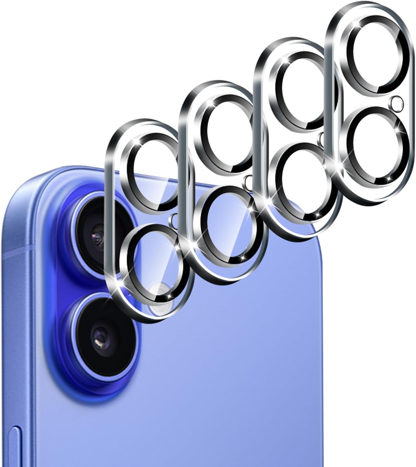 Apple iPhone 16 Camera Protector Lens Guard Tempered Glass Film