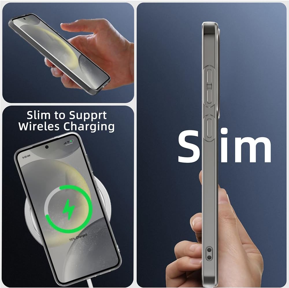 Samsung Galaxy S25 Case Clear Gel Ultra Slim Soft Transparent Silicone Cover