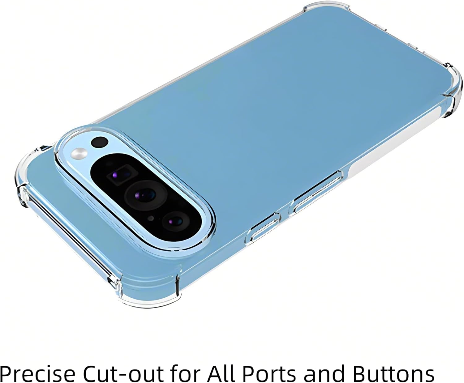 Google Pixel 9 Case Clear Gel Anti Shock Armour Slim Soft Transparent Silicone Cover