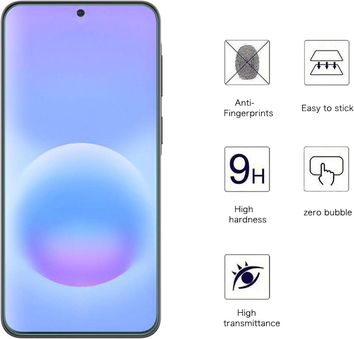 Samsung Galaxy A37 Clear Tempered Glass Screen Protector