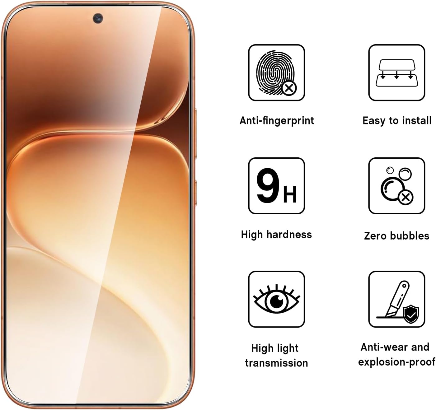 Honor 600 Clear Tempered Glass Screen Protector