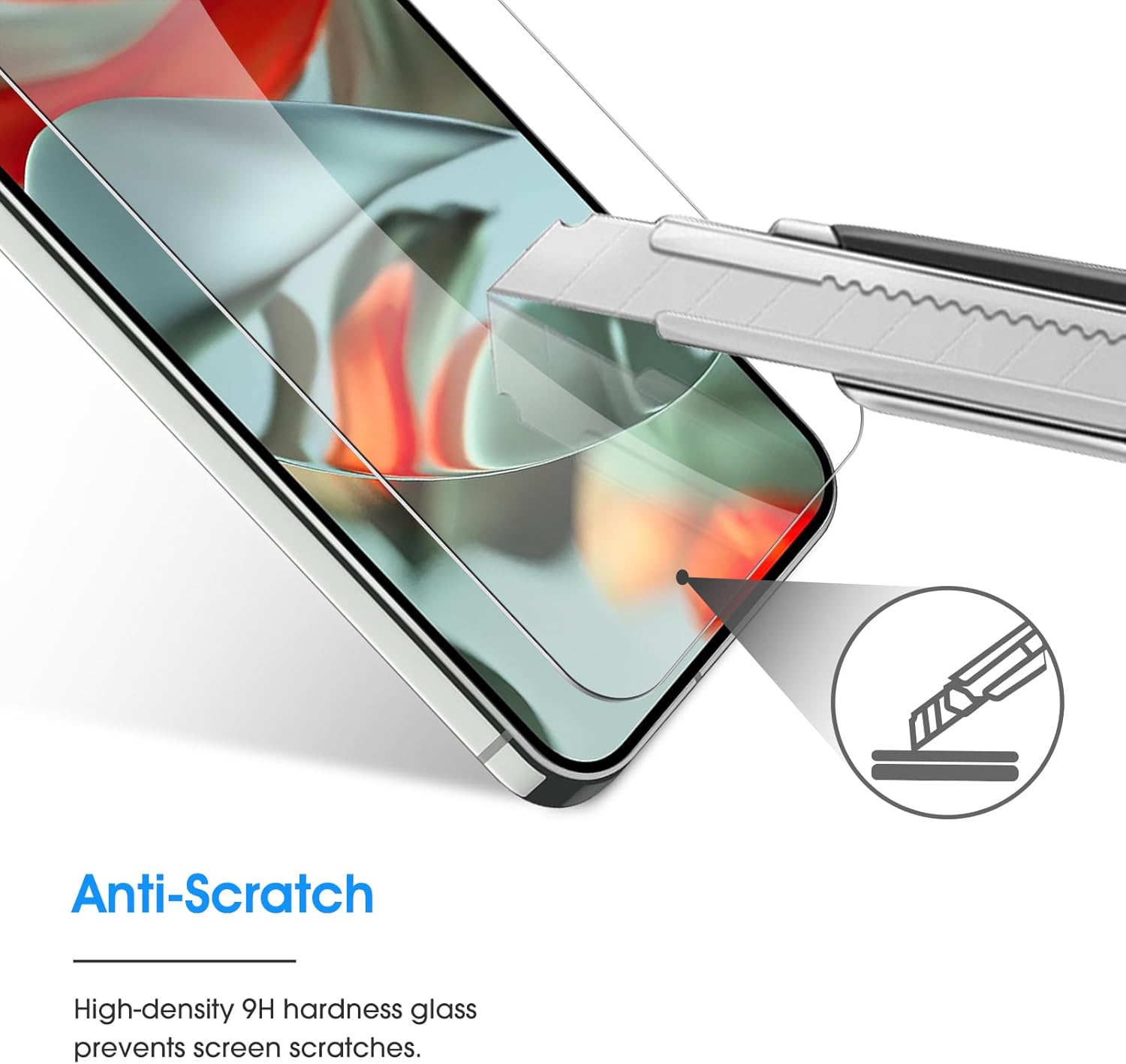 Google Pixel 9a Clear Tempered Glass Screen Protector With Camera Lens Guard