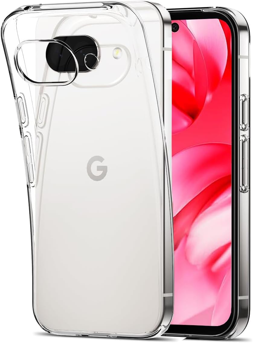 Google Pixel 9a Clear Gel Case Cover With Glass Screen Protector