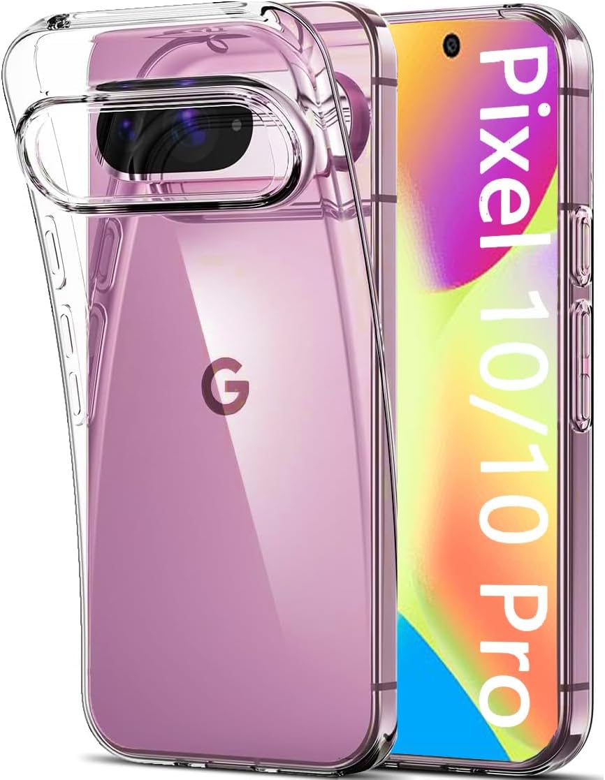 Google Pixel 10 Pro XL Case Clear Gel Slim Transparent Silicone Cover