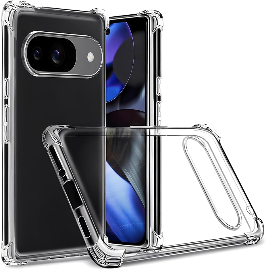 Google Pixel 9 Case Clear Gel Anti Shock Armour Slim Soft Transparent Silicone Cover