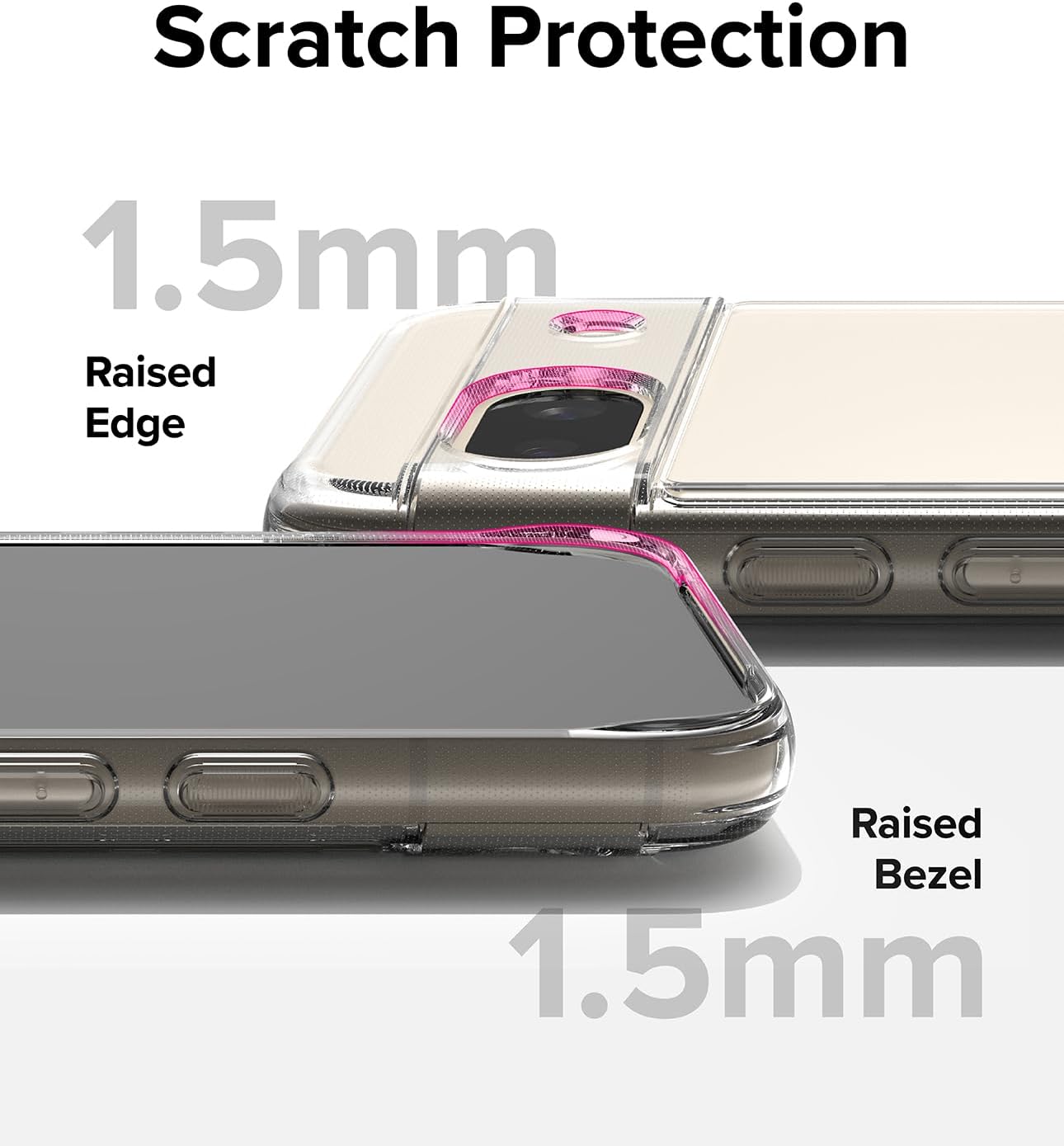 Google Pixel 8a Case Clear Gel Ultra Slim Soft Transparent Silicone Cover