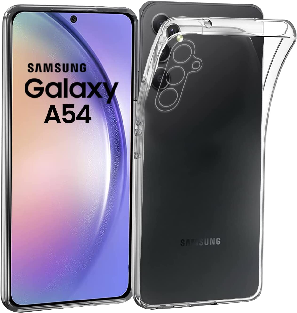 Samsung Galaxy A54 5G Gel TPU Clear Case Ultra Slim Soft Transparent Silicone Cover