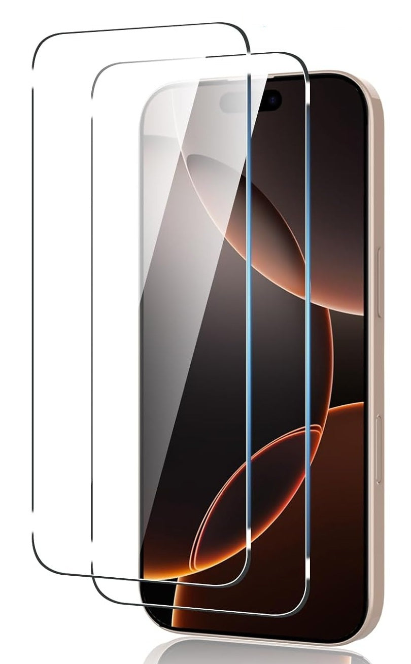 Apple iPhone 16 Pro Max Clear Tempered Glass Screen Guard Camera Lens Protector