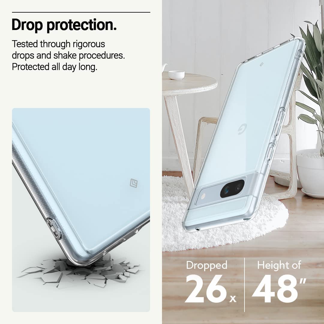 Google Pixel 7a Gel TPU Clear Case Ultra Slim Soft Transparent Silicone Cover