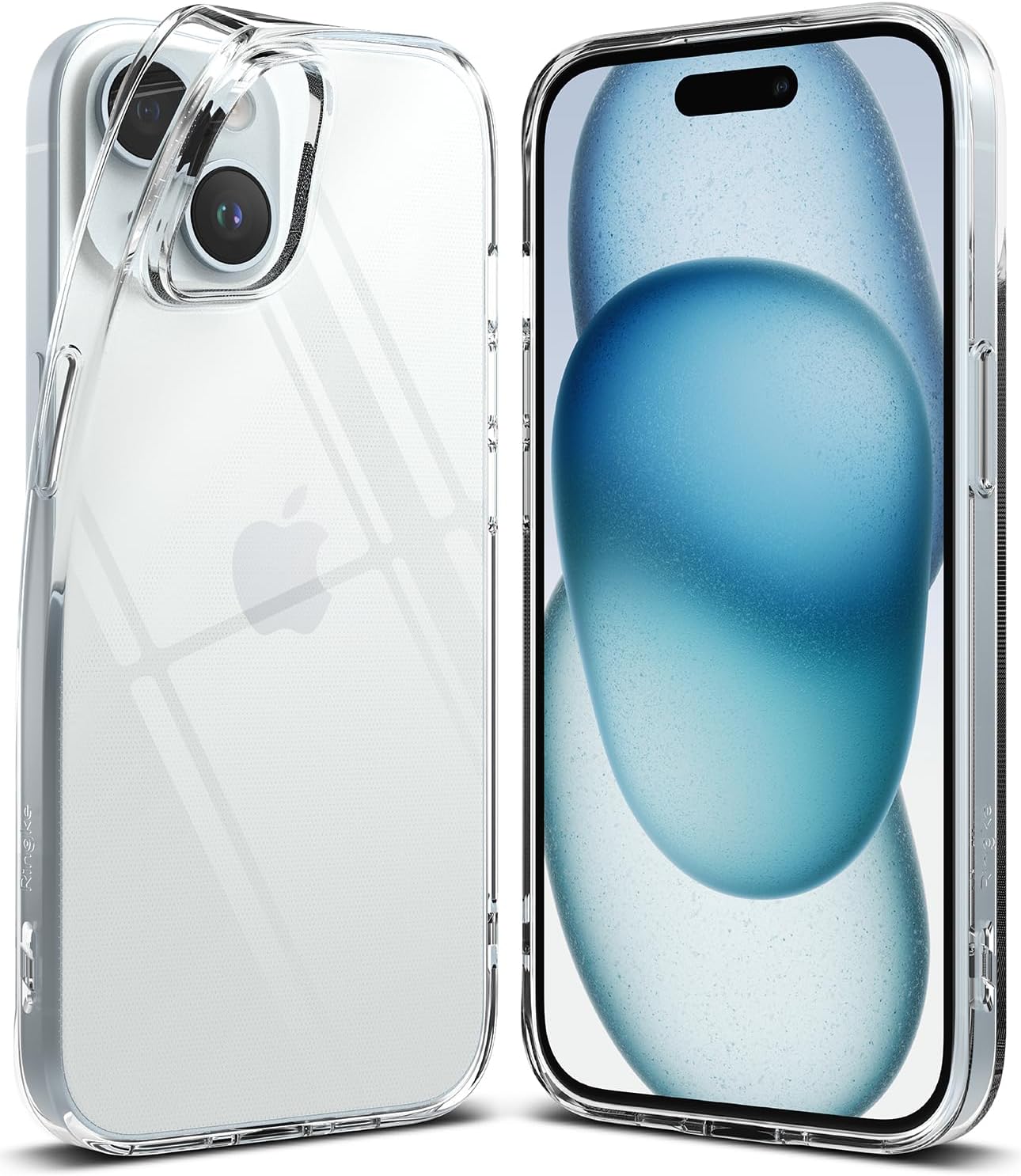 Apple iPhone 15 Plus (6.7) Gel Case Clear Ultra Slim Silicone