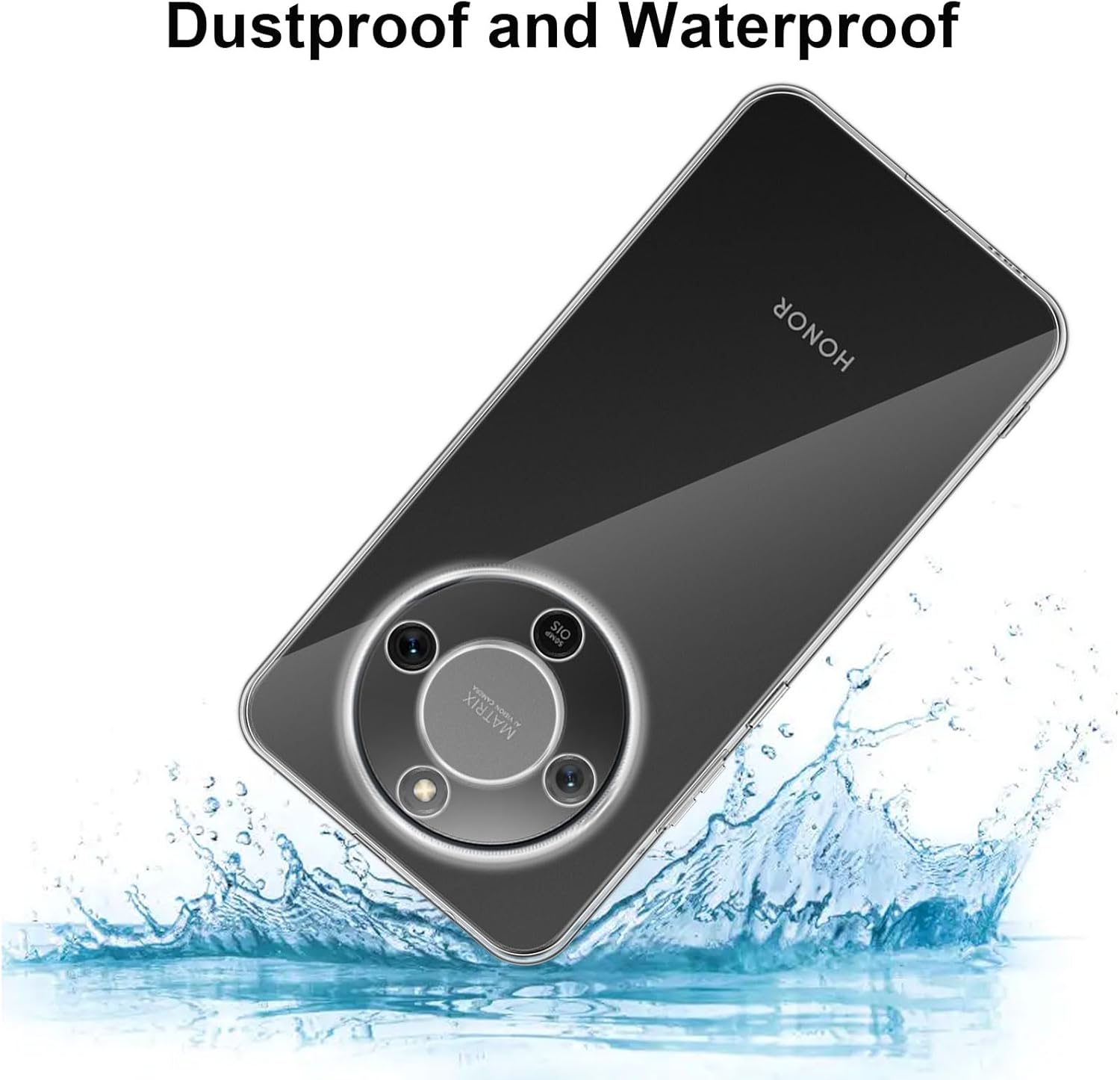 Honor Magic 8 Lite Case Clear Gel Ultra Slim Soft Transparent Silicone Cover
