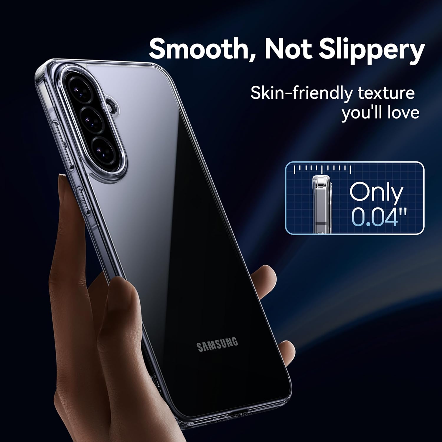 Samsung Galaxy A56 Clear Gel Case Cover With Glass Screen Protector