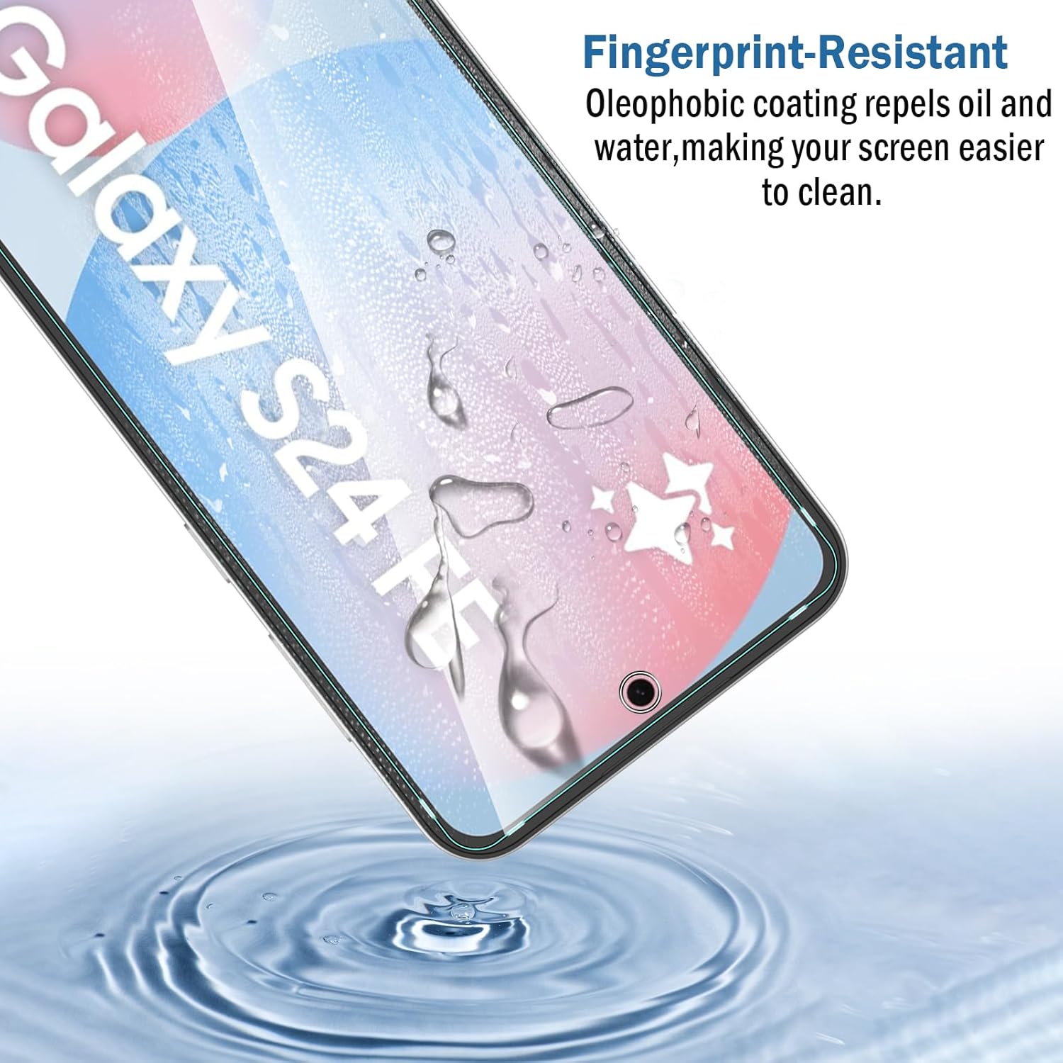 Samsung Galaxy S24 FE Clear Tempered Glass Screen Guard Camera Lens Protector