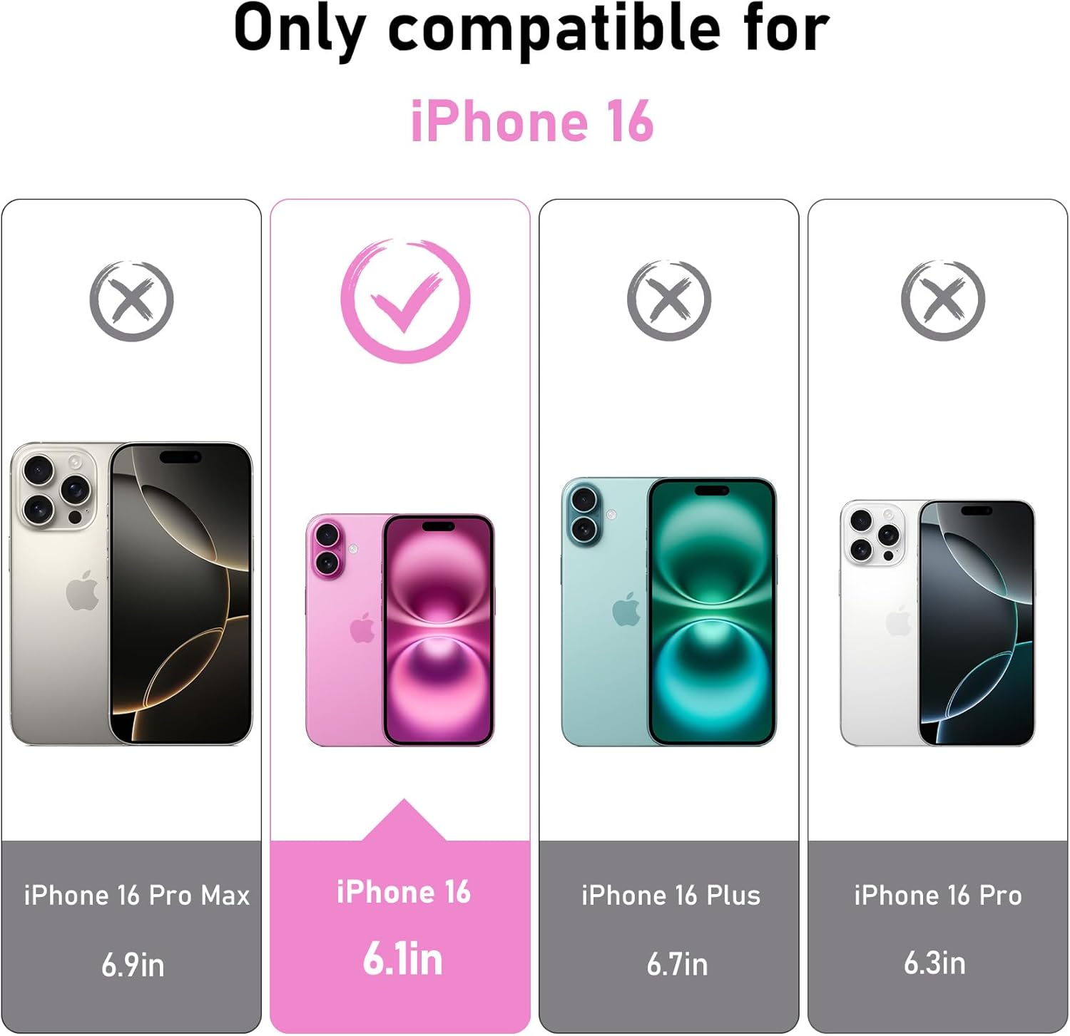 Apple iPhone 16 Clear Gel Case Cover With Glass Screen Protector