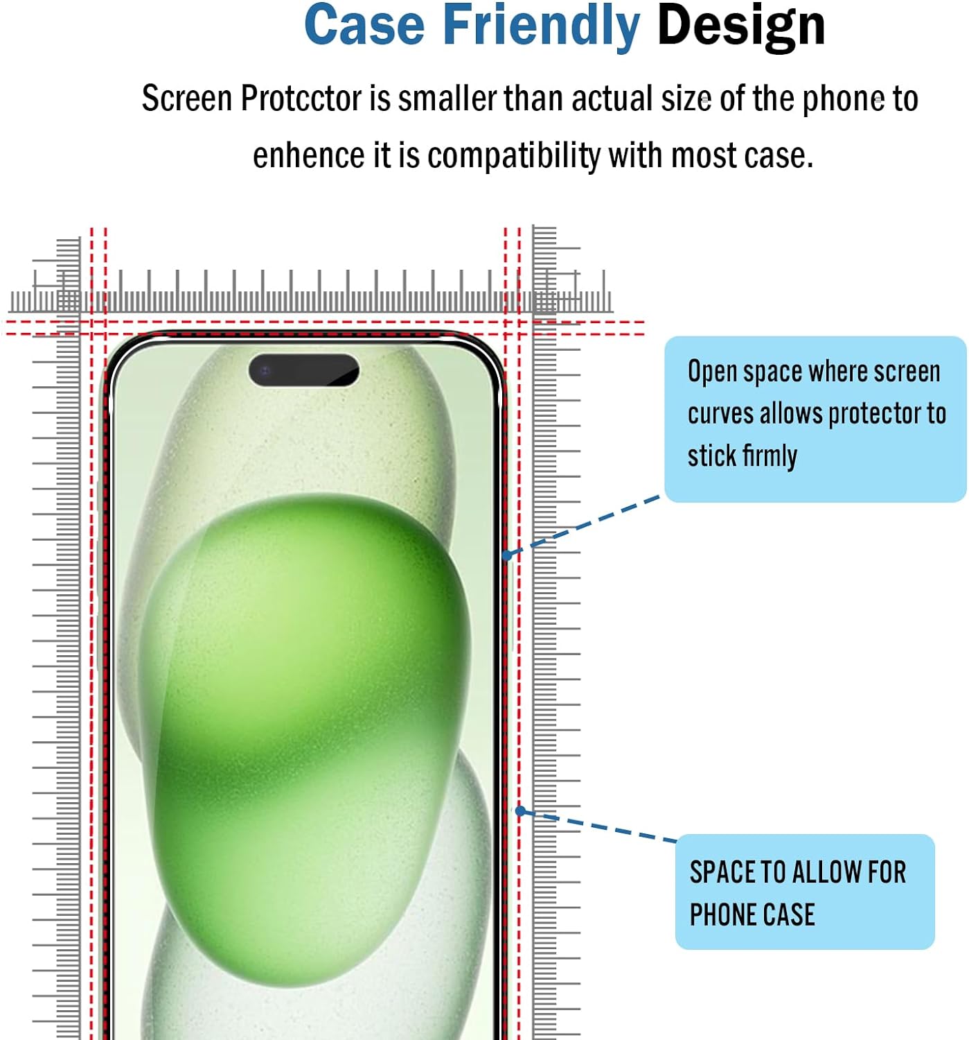 Apple iPhone 15 Pro (6.1) Clear Tempered Glass Screen Protector
