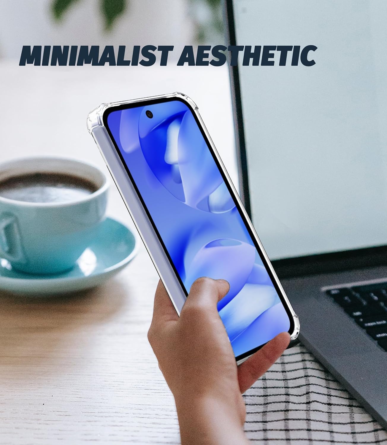 Google Pixel 9a Case Clear Gel Transparent Anti-Shock Absorption Bumper Cover