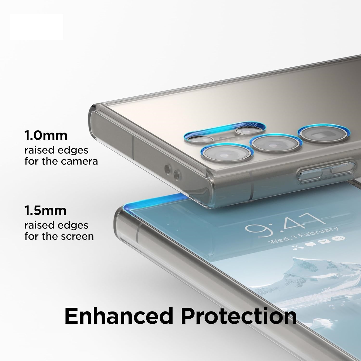 Samsung Galaxy S24 Ultra Case Clear Gel TPU Ultra Slim Soft Transparent Silicone Cover