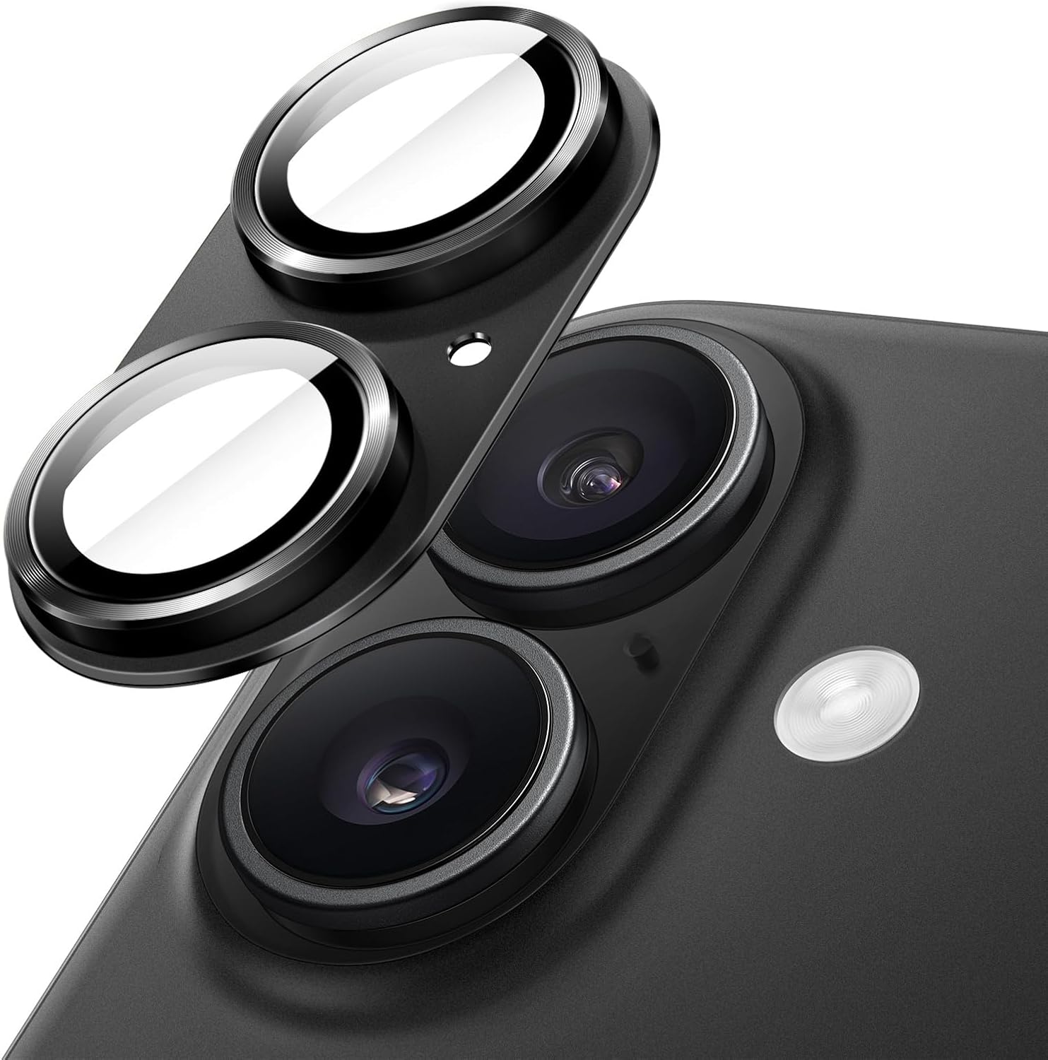 Apple iPhone 16 Plus Camera Protector Lens Guard Tempered Glass Film Black