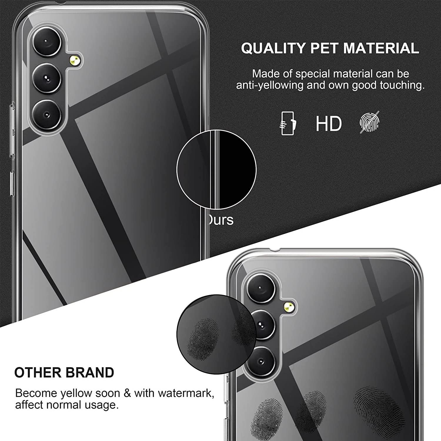 Samsung Galaxy A34 5G Gel TPU Clear Case Ultra Slim Soft Transparent Silicone Cover