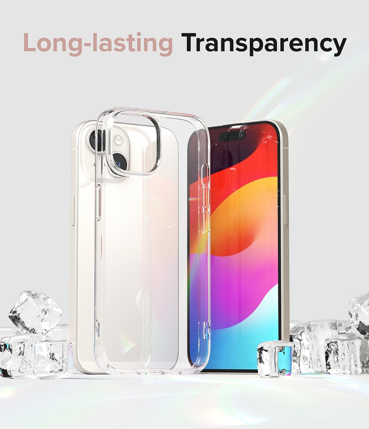 Apple iPhone 15 Plus (6.7) Gel Case Clear Ultra Slim Silicone