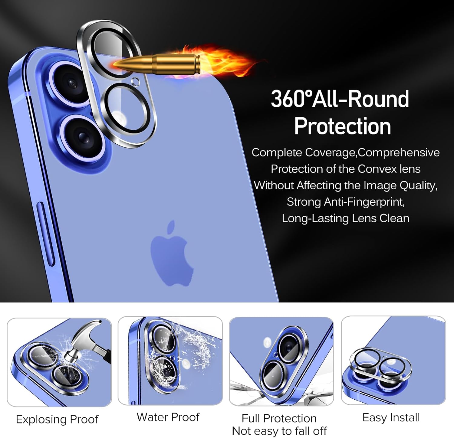 Apple iPhone 17 Camera Protector Lens Guard Tempered Glass Film
