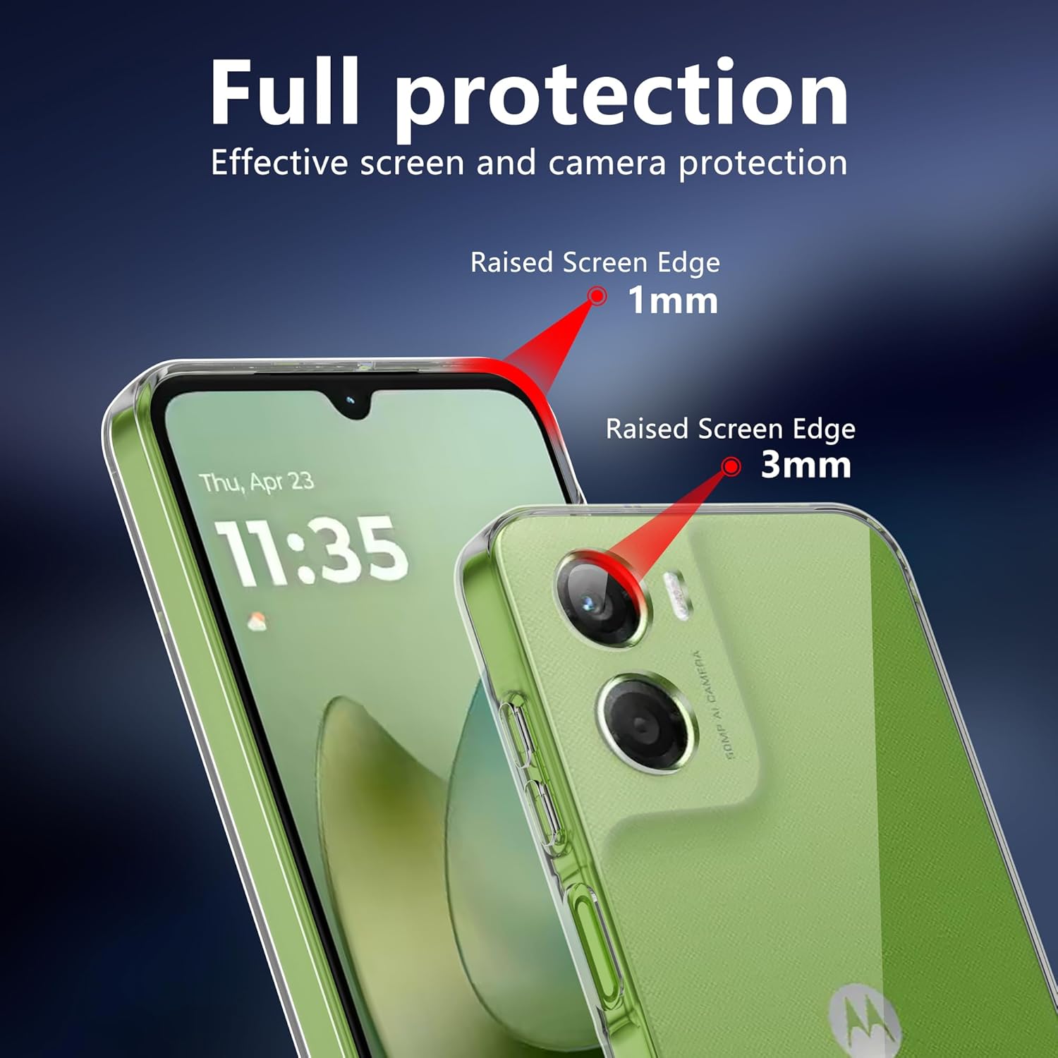 Motorola Moto G06 Case Clear Gel Ultra Slim Soft Transparent Silicone Cover