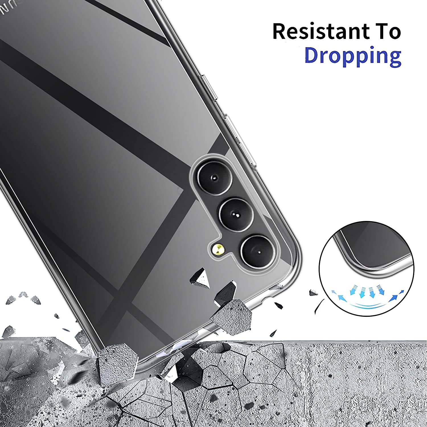 Samsung Galaxy A34 5G Gel TPU Clear Case Ultra Slim Soft Transparent Silicone Cover