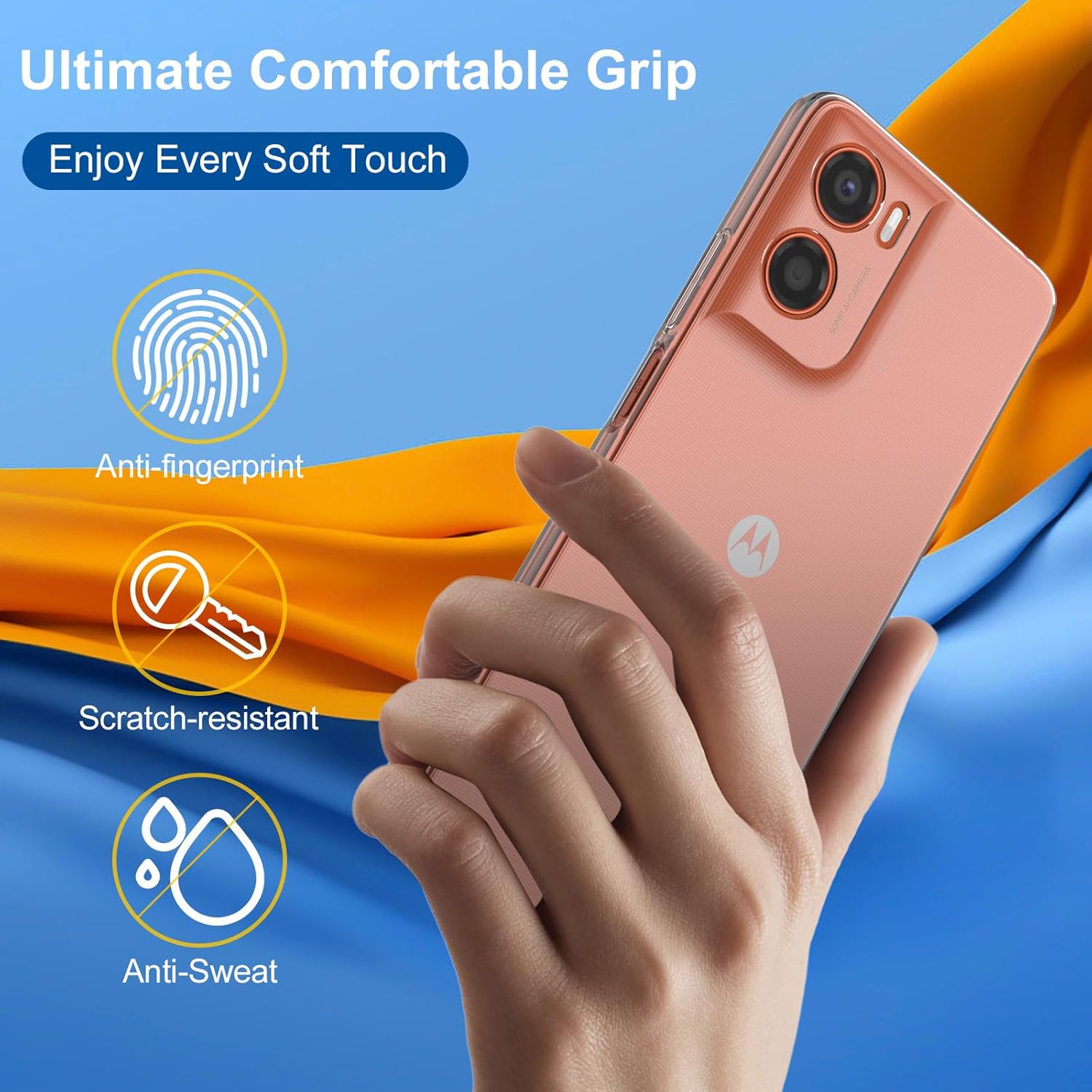 Motorola Moto G06 Case Clear Gel Ultra Slim Soft Transparent Silicone Cover