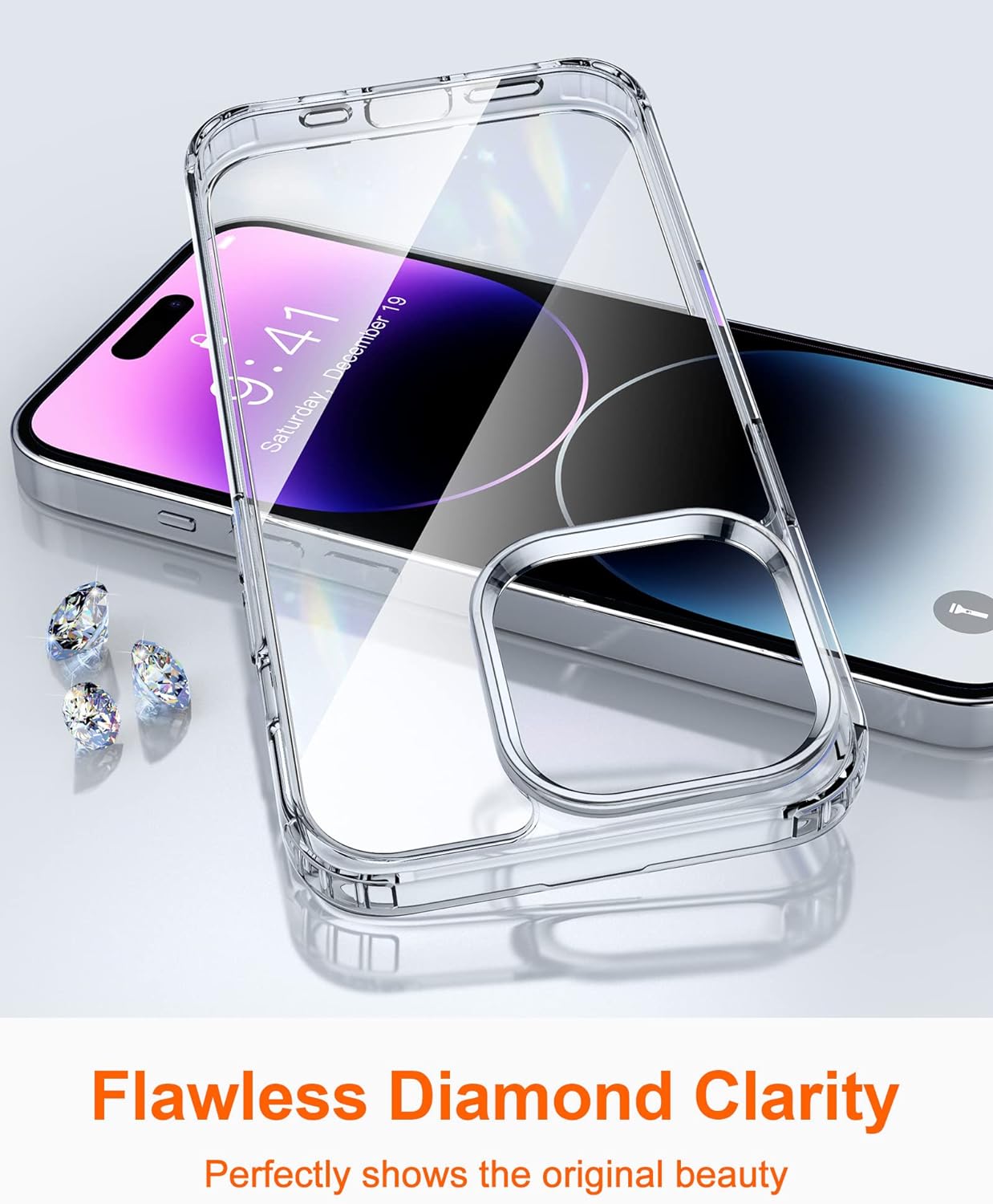 Apple iPhone 15 Pro (6.1) Gel Case Clear Ultra Slim Silicone
