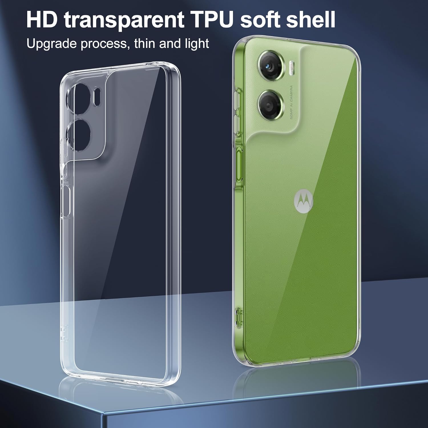 Motorola Moto G06 Case Clear Gel Ultra Slim Soft Transparent Silicone Cover