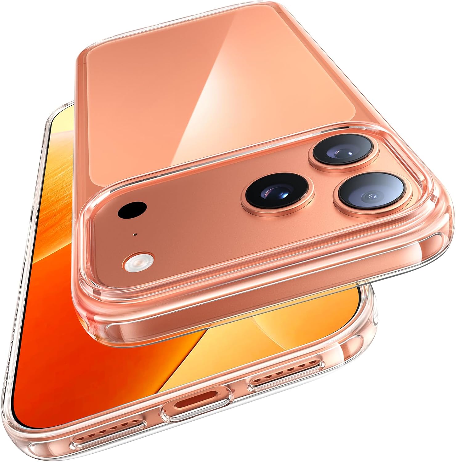 Apple iPhone 17 Pro Max Case Clear Gel Ultra Slim Soft Transparent Silicone Cover