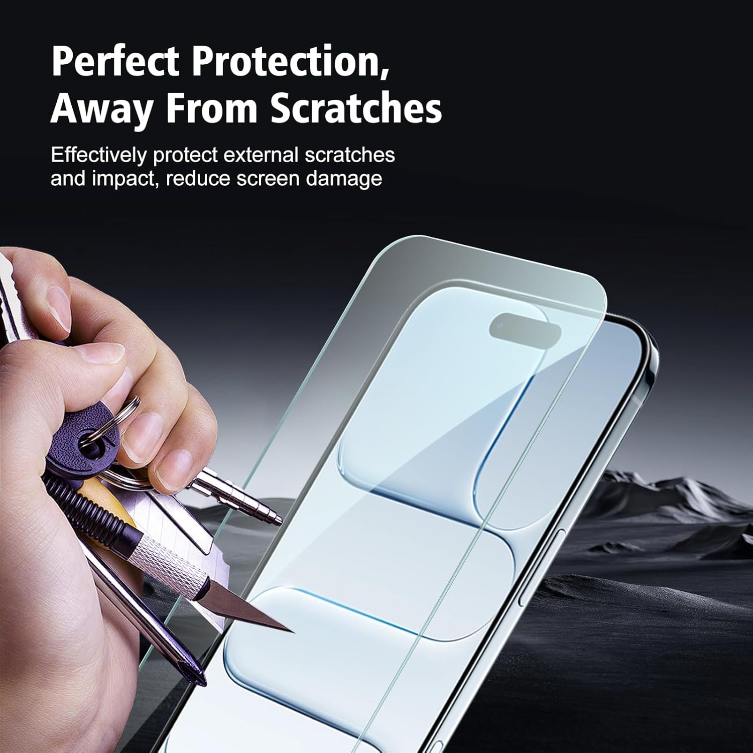 Apple iPhone 17 Air Clear Tempered Glass Screen Guard Camera Lens Protector