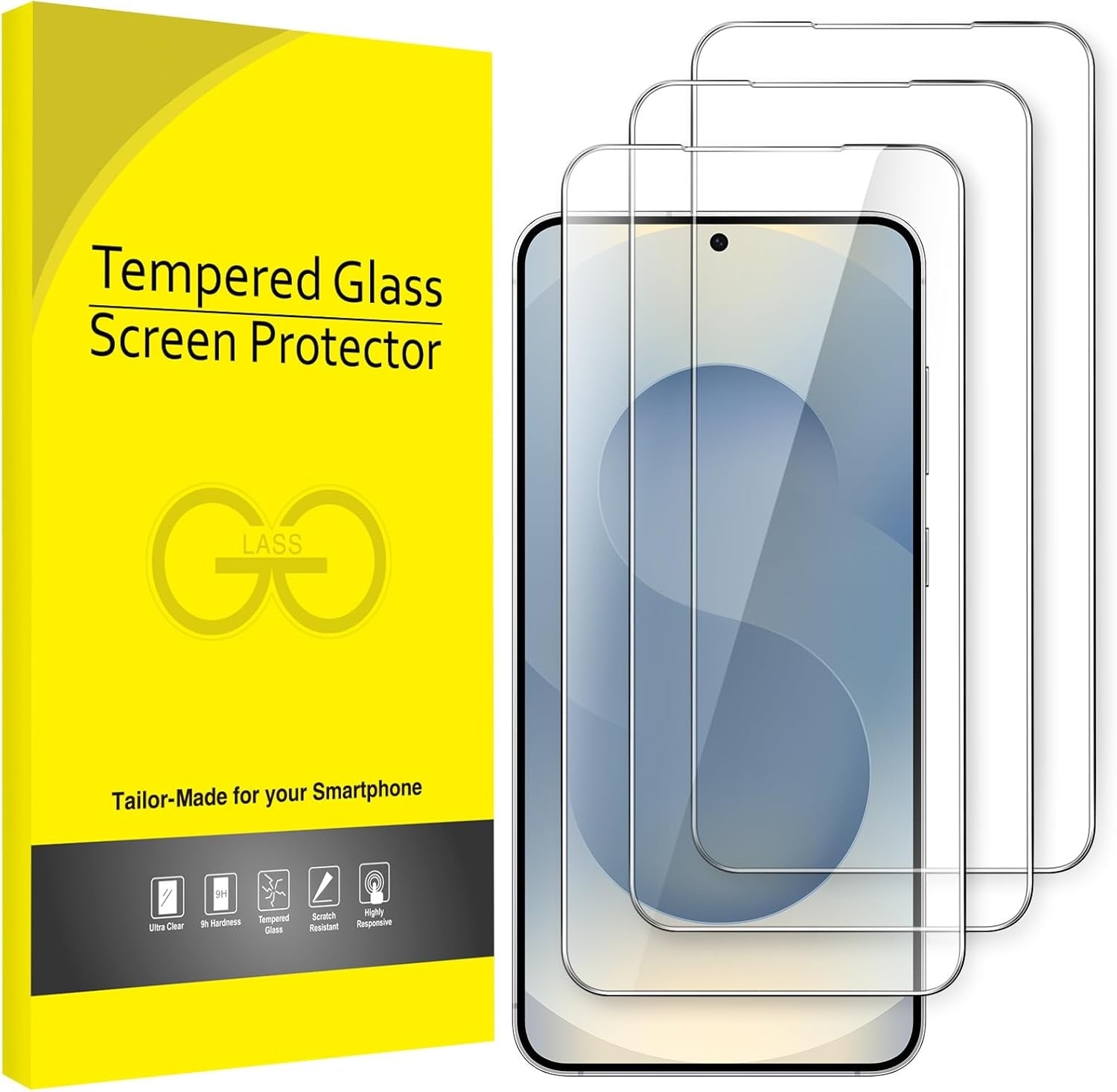 Samsung Galaxy S25 Clear Tempered Glass Screen Protector