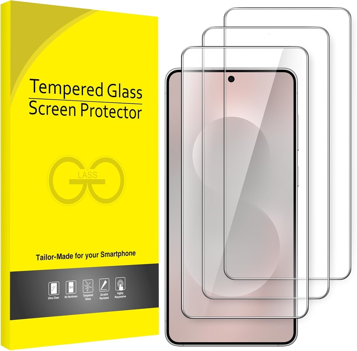 Samsung Galaxy S25 Edge Clear Tempered Glass Screen Protector