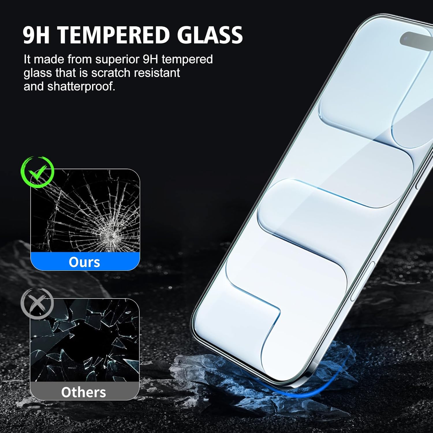 Apple iPhone 17 Air Clear Tempered Glass Screen Guard Camera Lens Protector