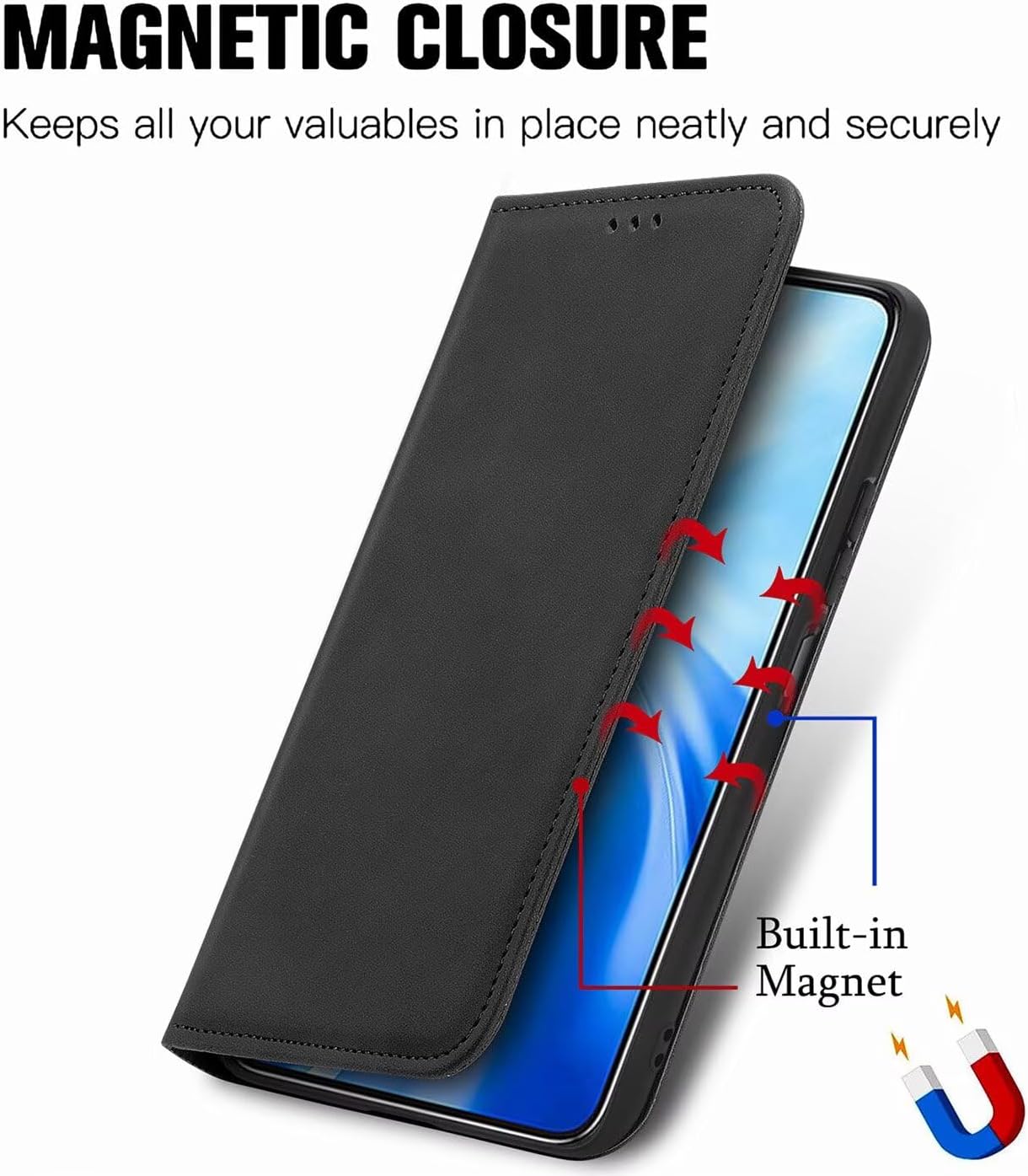 Motorola Moto Edge 70 Flip Book Case Premium Leather Wallet Stand Phone Cover