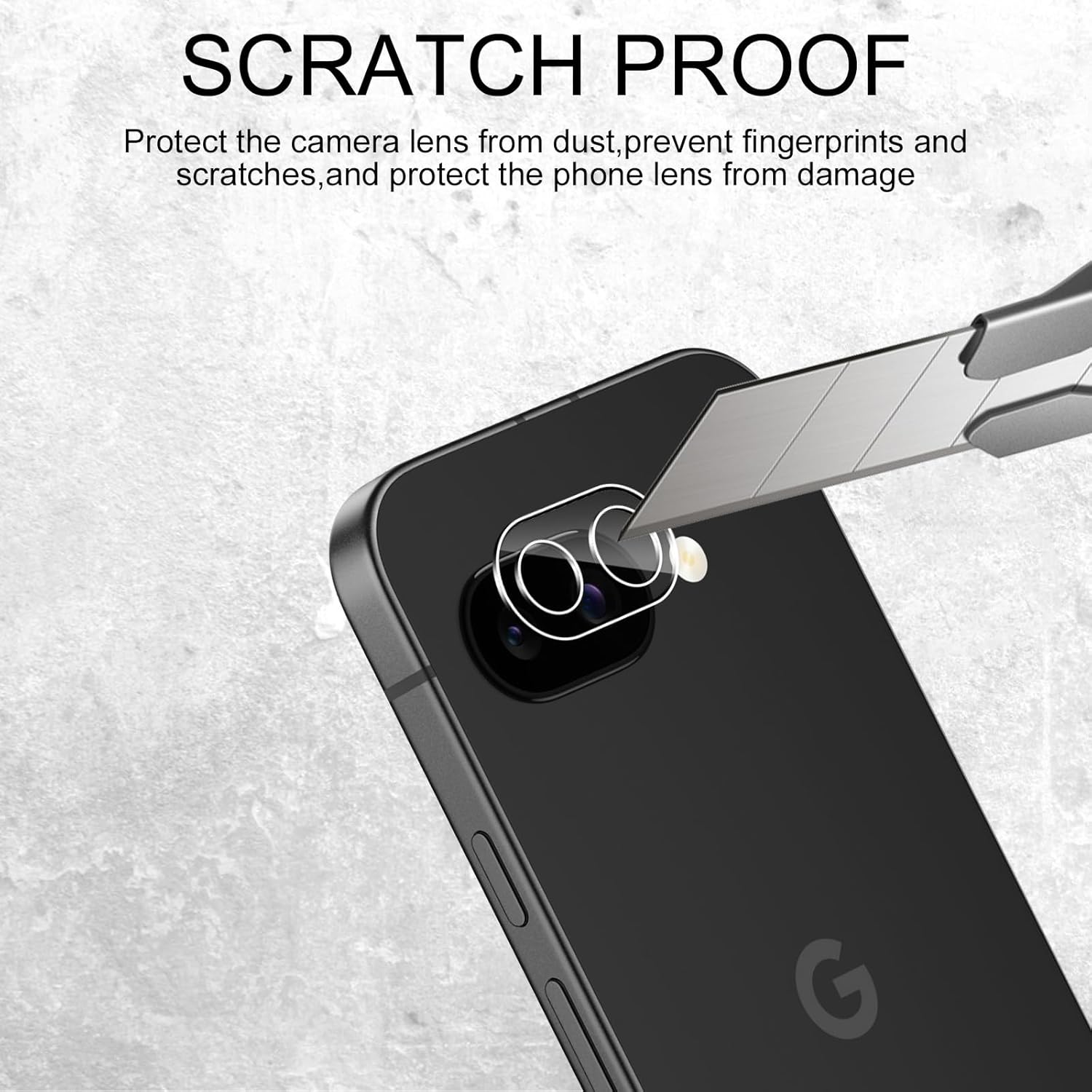 Google Pixel 9a Clear Tempered Glass Screen Protector With Camera Lens Guard