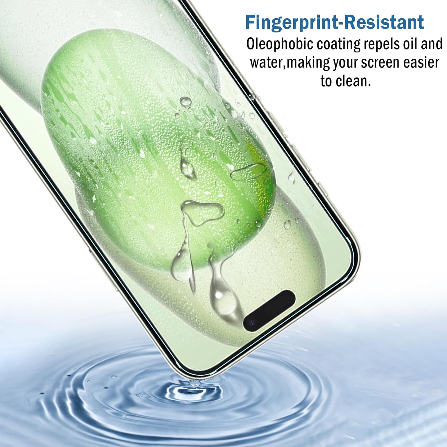 Apple iPhone 15 Pro (6.1) Clear Tempered Glass Screen Protector