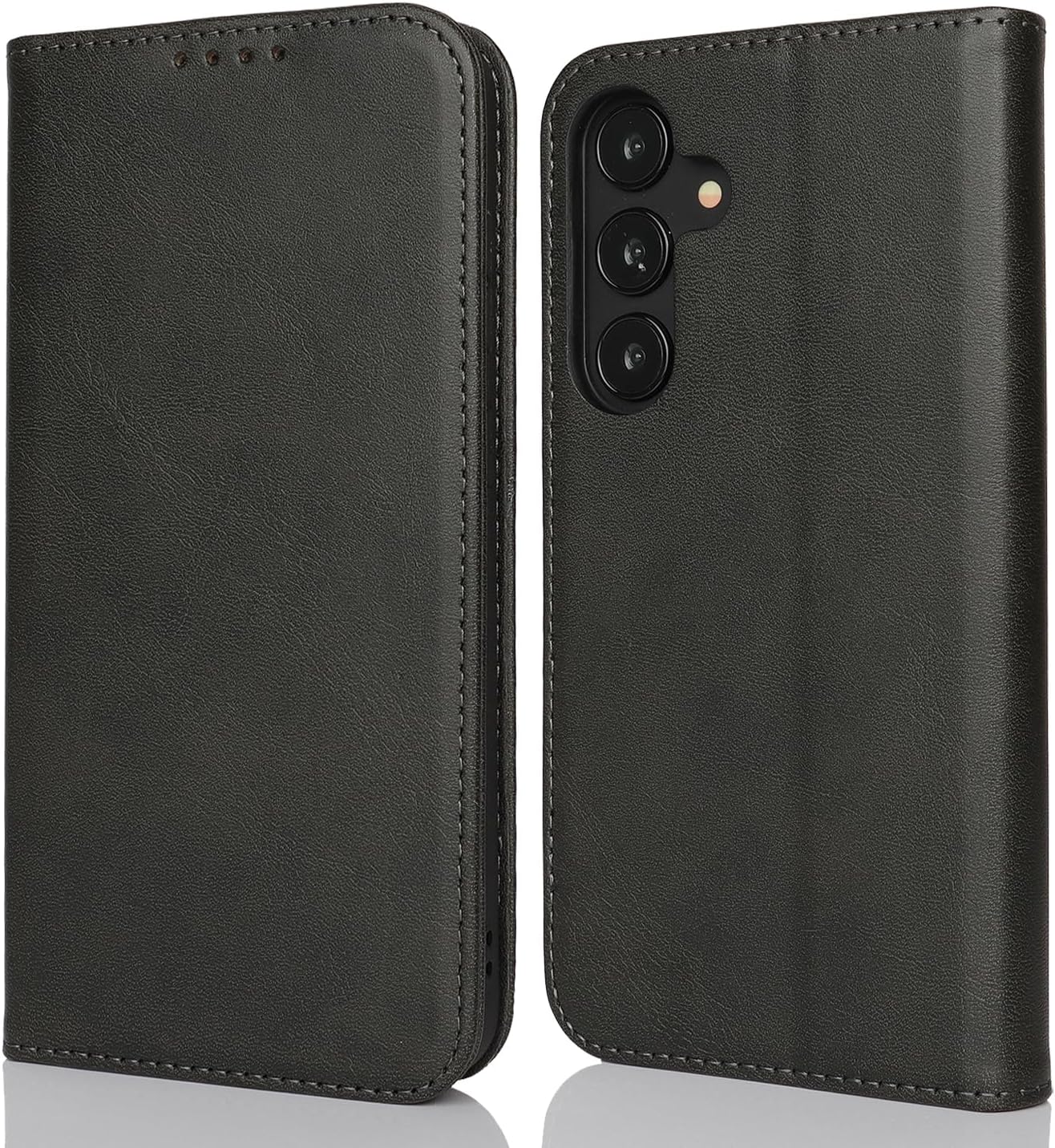 Samsung Galaxy S25 Flip Book Case Premium Leather Wallet Stand Phone Cover