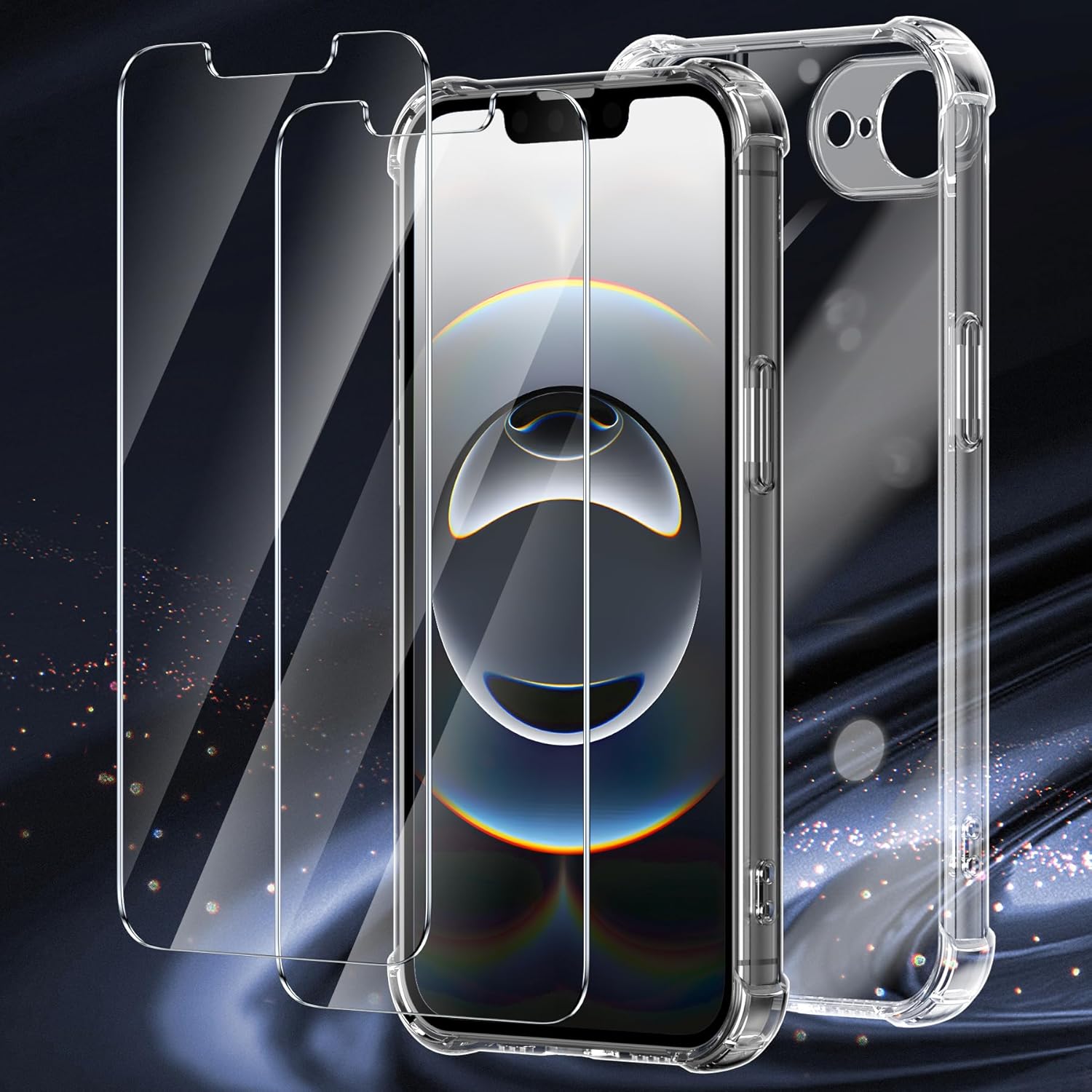 Apple iPhone 16e Case Clear Gel Transparent Anti-Shock Absorption Bumper Cover