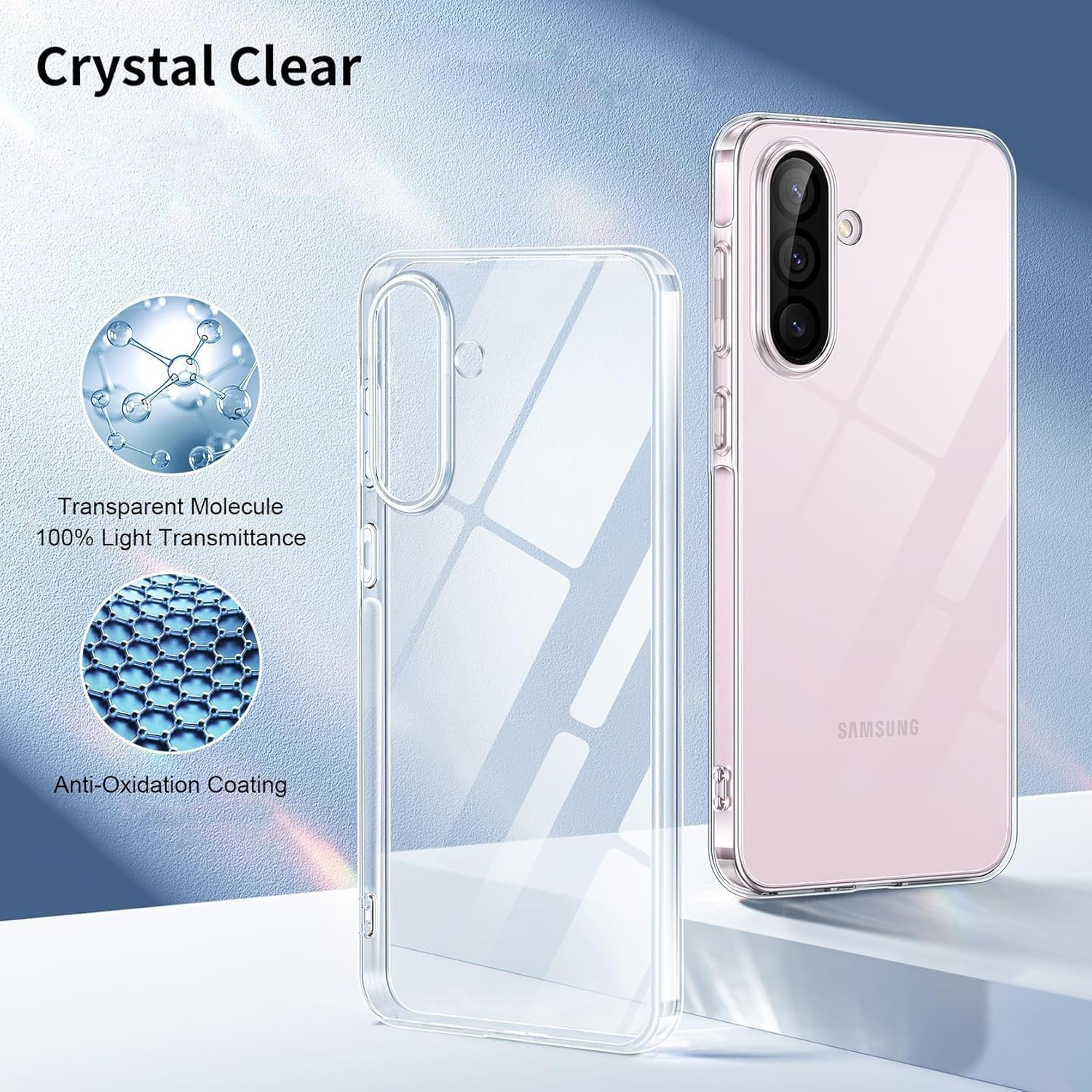 Samsung Galaxy A56 Clear Gel Case Cover With Glass Screen Protector