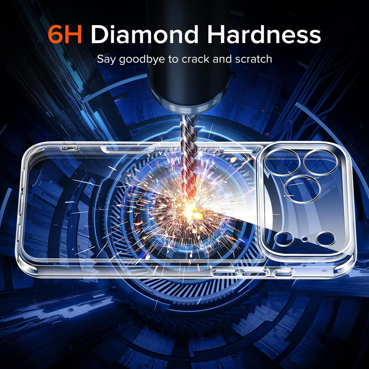Apple iPhone 18 Pro Max Clear Gel Case Cover With Glass Screen Protector