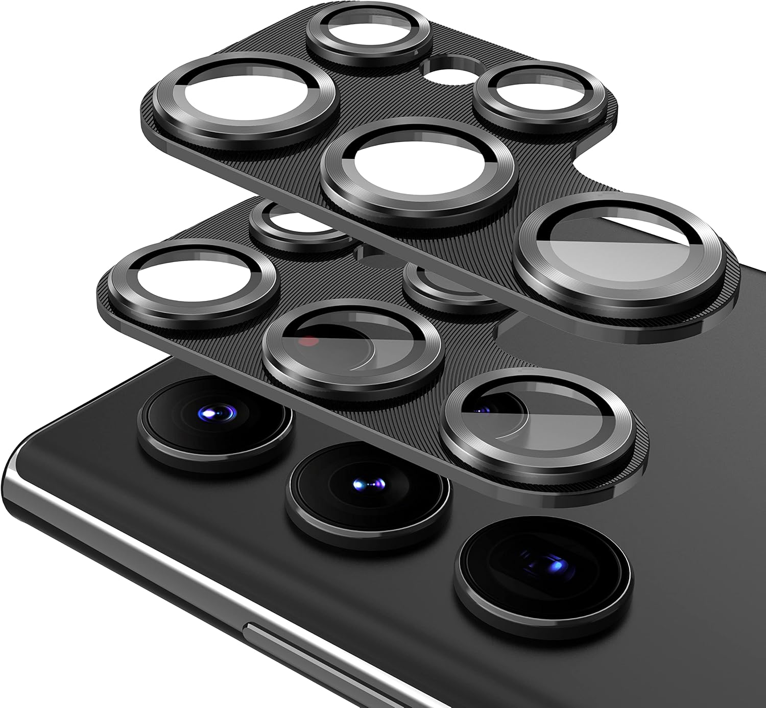 Samsung Galaxy S25 Ultra Camera Protector Lens Guard Tempered Glass Film Black