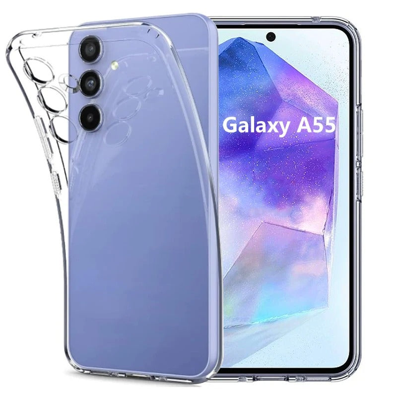 Samsung Galaxy A55 5G Case Clear Gel Ultra Slim Soft Transparent Silicone Cover
