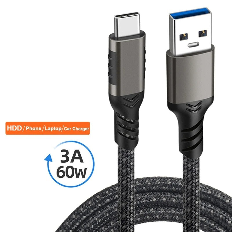 Apple iPad (2022) Fast Charger 60W USB to Type C Nylon Fabric Charging USB Cable